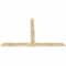 Ekena Millwork Eugene Rough Sawn Timber Gable Bracket, Douglas Fir, 96"W x 60"H x 2"D x 6"F, 15/12 Pitch GBW096X60X0206EUG00RDF - alternate 5